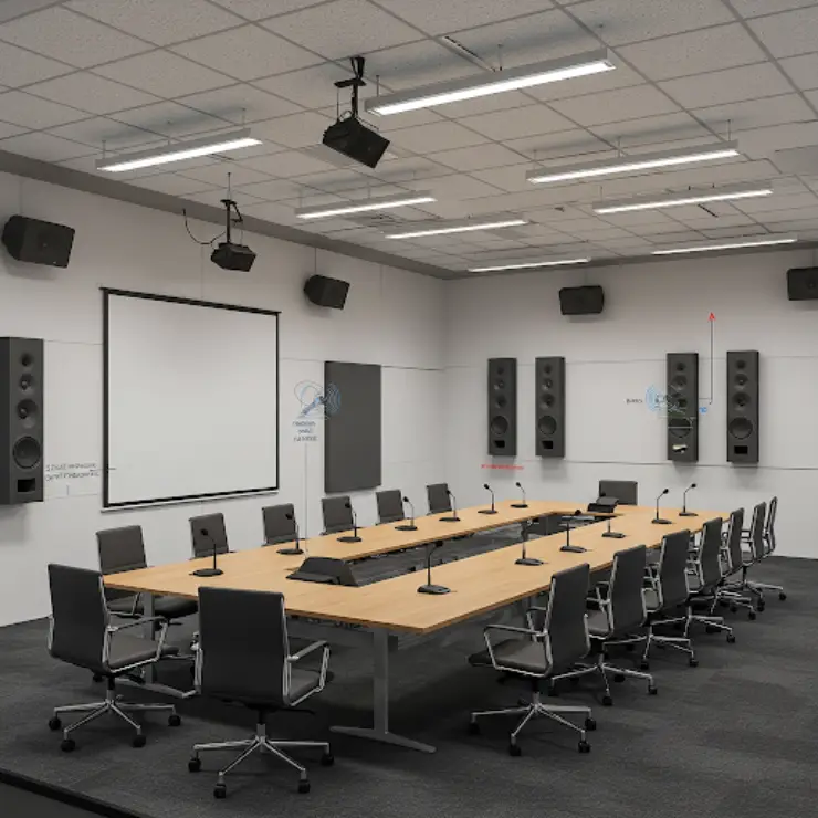 Boardroom AV solutions Dubai - Boardroom automation UAE - Boardroom AV system integrators UAE - Boardroom AV solutions Abu Dhabi - Boardroom AV integration