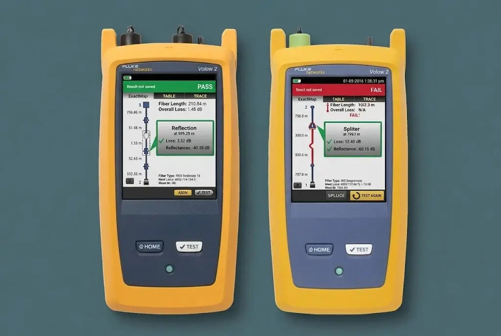OTDR fiber testing - OTDR testing UAE - fiber optic testing Dubai - OTDR test service - fiber cable testing UAE